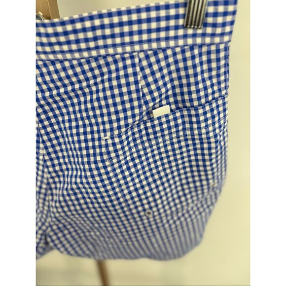 J. McLaughlin Mens Swim Shorts Beach Trunks Gingham Blue Size 32 - Picture 7 of 8